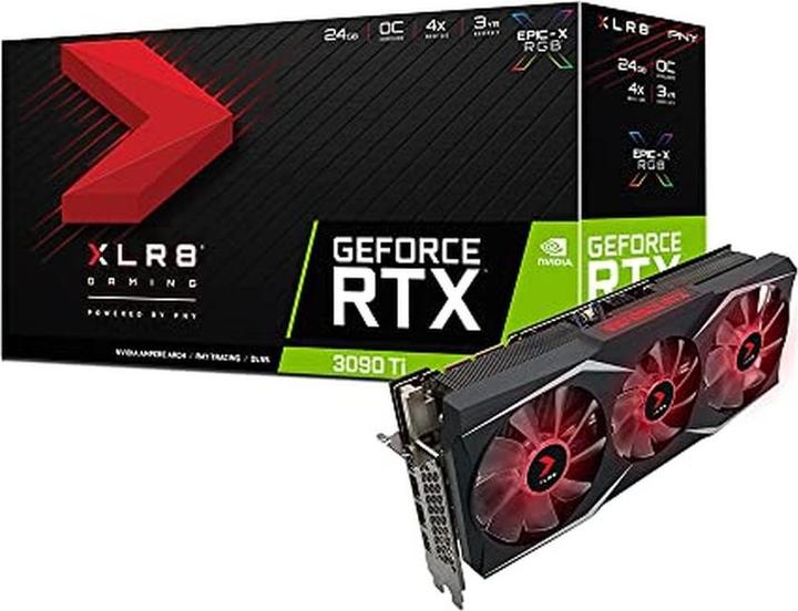 Image du produit PNY GeForce RTX 3090 Ti OC GDDR6X 3xDP 1.4 1xHDMI 2.1 (24 Go)
