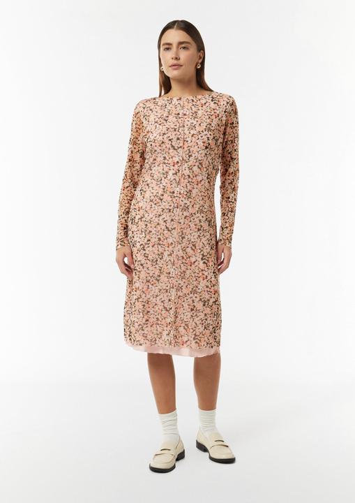 Produktbild Comma Kleid Midikleid aus Mesh mit floralem Print (40)