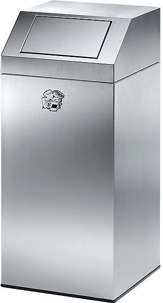 Image du produit kaiserkraft Collecteur de déchets en inox, pour l'intérieur et l'extérieur (76 l)