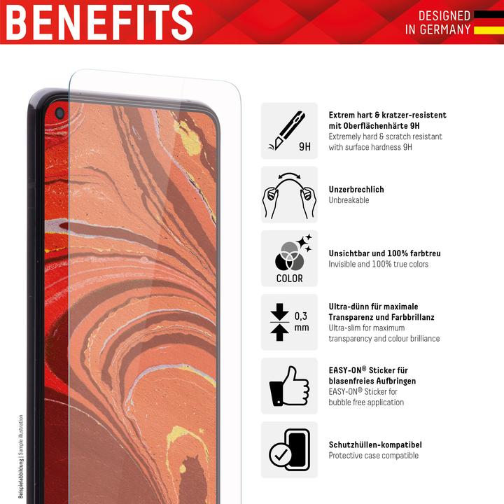 Produktbild Displex Smart Glass, Displayschutzfolie (1 Stück, Xiaomi Redmi Note 10, Xiaomi Mi 10S)