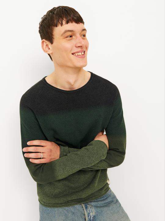 Actual product image Jack & Jones Plain knitted pullover Knitted pullover with round neck (XS)