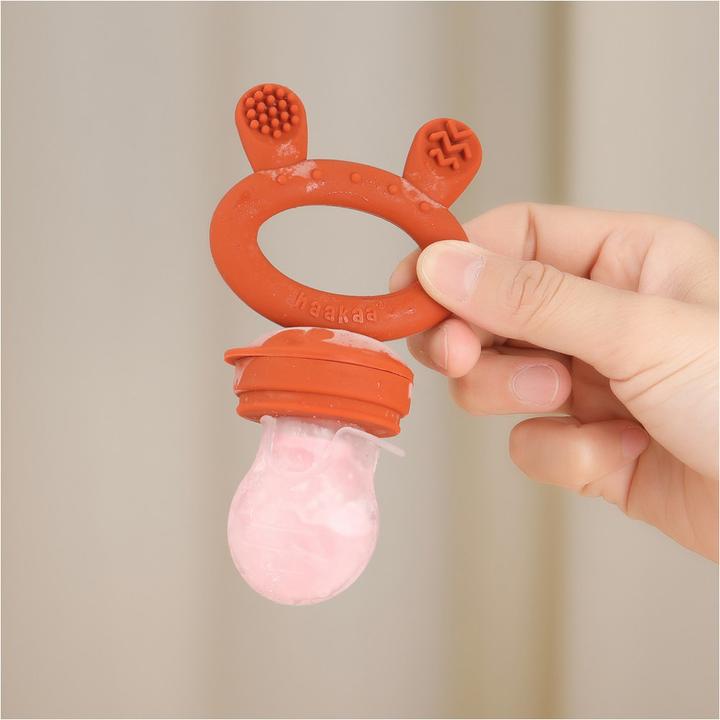 Actual product image Haakaa Fruit teat and freezer cover set