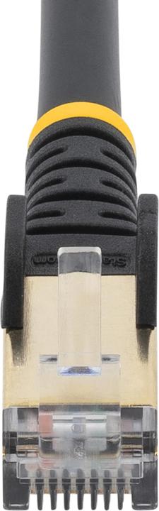 Actual product image StarTech Patch Cable Cat6a 0.5m Black (STP, CAT6a, 0.50 m)
