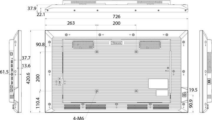 Actual product image Hisense Signage display 32DM66D 32", 24/7, UHD, 500cd/m², 25% haze (1920 x 1080 pixels, 32")