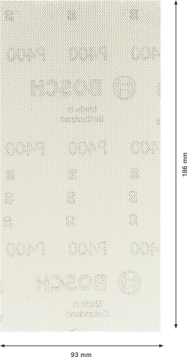 Image du produit Bosch Professional Zubehör EXPERT M480 Filet de ponçage pour ponceuses vibrantes, 93 x 186 mm, G 400, 10 pcs. (400)