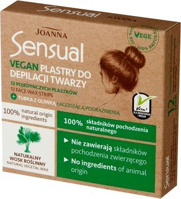 Produktbild Joanna Sensual Face Hair Removal Patches Vegan Natural (12 x, 400 g)