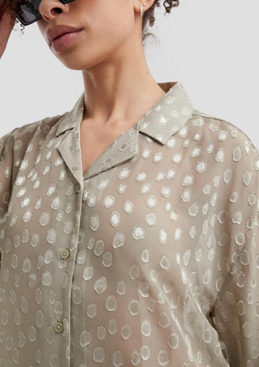 Immagine prodotto s.Oliver Bluse Verkürzte leicht transparente Bluse (36)