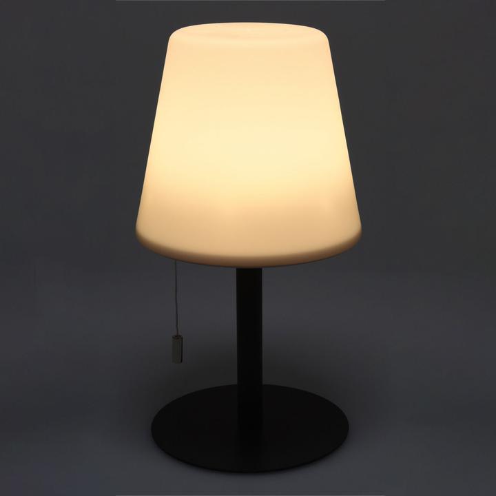 Produktbild H & S Collection Akku Tischlampe mit 4 Lichtmodi in weiss & bunt, 30cm, IP44