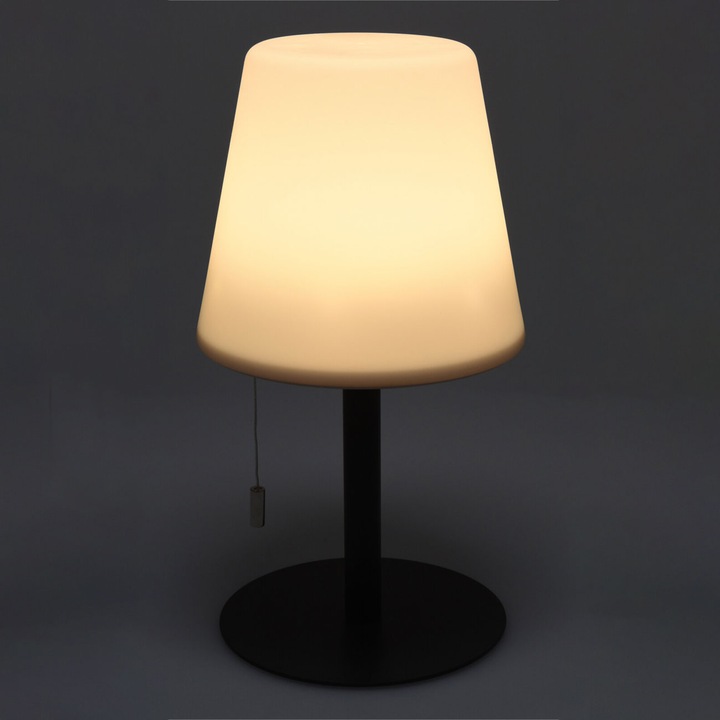 Image du produit H & S Collection Akku Tischlampe mit 4 Lichtmodi in weiss & bunt, 30cm, IP44
