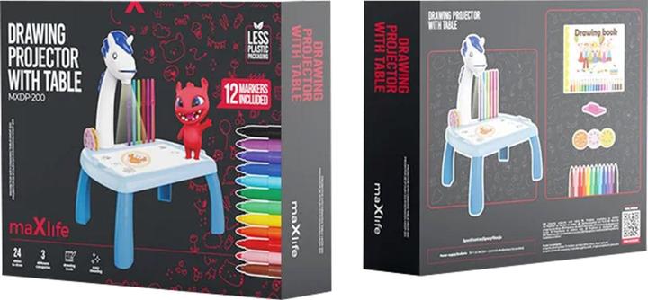 Image du produit Maxlife projecteur avec table à dessin MXDP-200 bleu