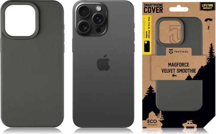 Actual product image Tactical MagForce Velvet Smoothie Cover for Apple iPhone 15 Pro Max Bazooka (Apple iPhone 15 Pro Max)