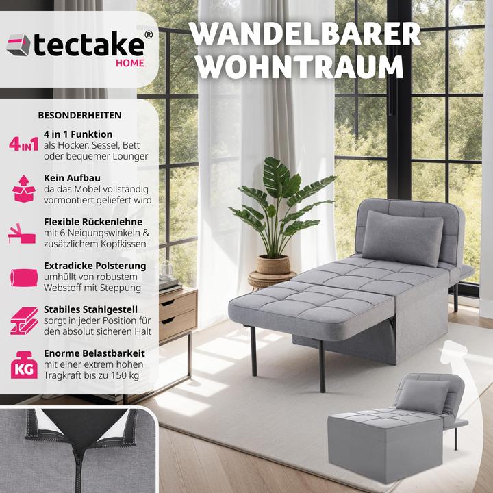 Produktbild tectake Schlafhocker Ponto