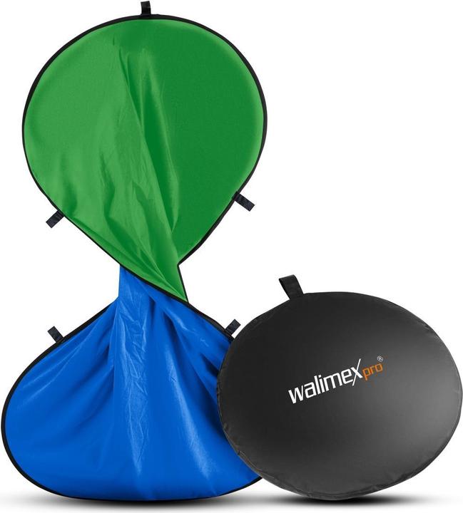 Actual product image Walimex pro per folded background green/blue, 150x210cm (210 cm, 200 cm)