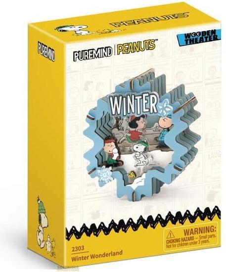 Produktbild Pantasy Die Peanuts Puremind Modellbausatz Wooden Theater Winter Wonderland
