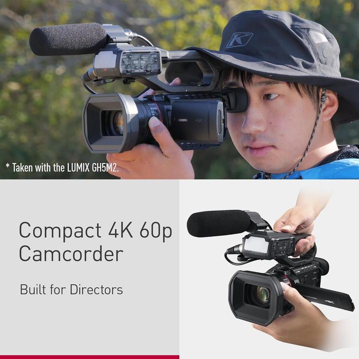 Image du produit Panasonic Caméscope professionnel 4K 60p avec zoom 24x, stabilisation optique et connectivité avancée (8.29 Mpx, 24x)