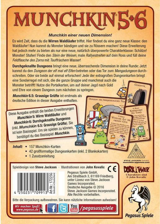 Produktbild Pegasus Munchkin 5+6+6.5 (Deutsch, 3 - 6 Spieler)
