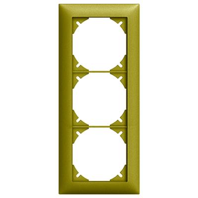 Actual product image Feller Cover frame EDIZIOdue 3x1 olive
