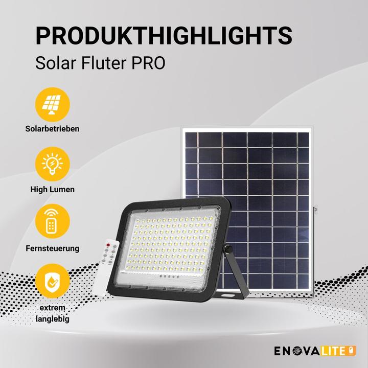 Produktbild Enovalite Solar LED-Fluter (3800 lm, IP65)