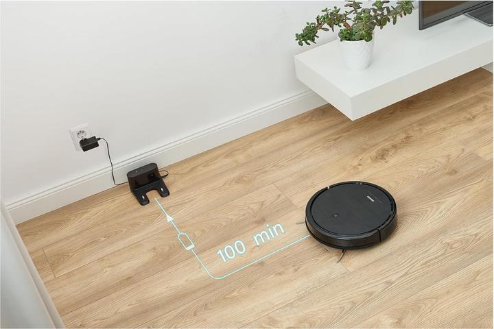 Actual product image Sencor SRV 3160TQ black / Robot hoover / Vacuum cleaning / 28W / 59dB / 2600 mAh (Wiping cloth)
