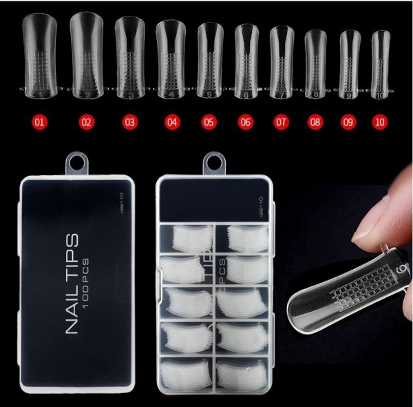 Actual product image Canni Nail Tips (Artificial nails, Clear)