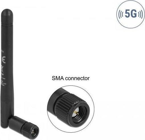Image du produit Delock Antenne 5G SMA -1.0 - 4.5 dBi avec articulation basculante (5G)