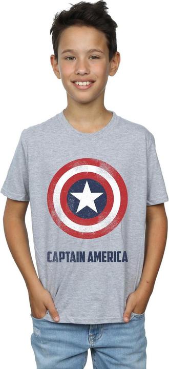 Immagine prodotto Captain America Shield Text Maglietta Ragazzi (140, 146)