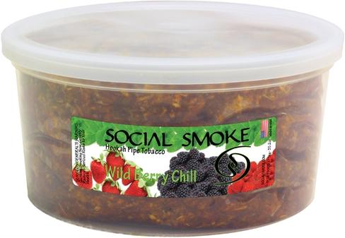 Image du produit Social Smoke Wild Berry Chill 1kg (Framboise, Mûres, Menthe, 1000 g)