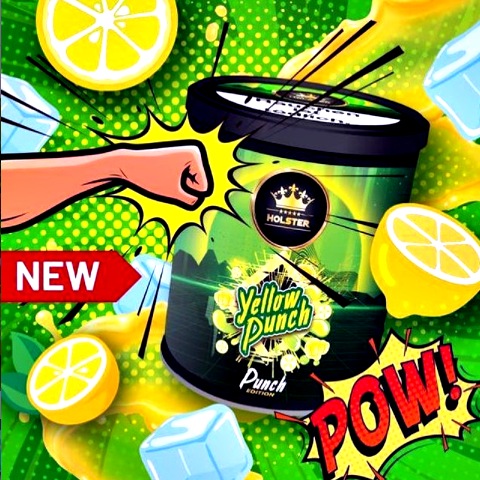 Produktbild Holster Shisha Tabak - Yellow Punch 200g (Zitrone, 200 g)