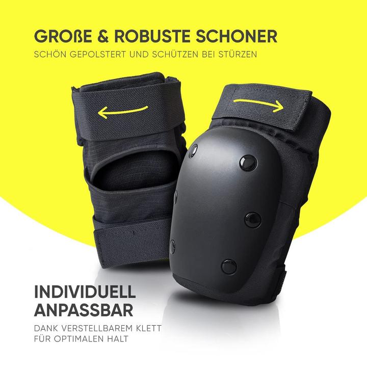 Image du produit Liebkern Skate Protektoren Set für Inliner & Skateboards (L, Protège-poignets, Genouillère, Coudes, 6 pièces)