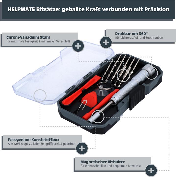 Actual product image Helpmate Smartphone Reparatursatz, 16-teilig