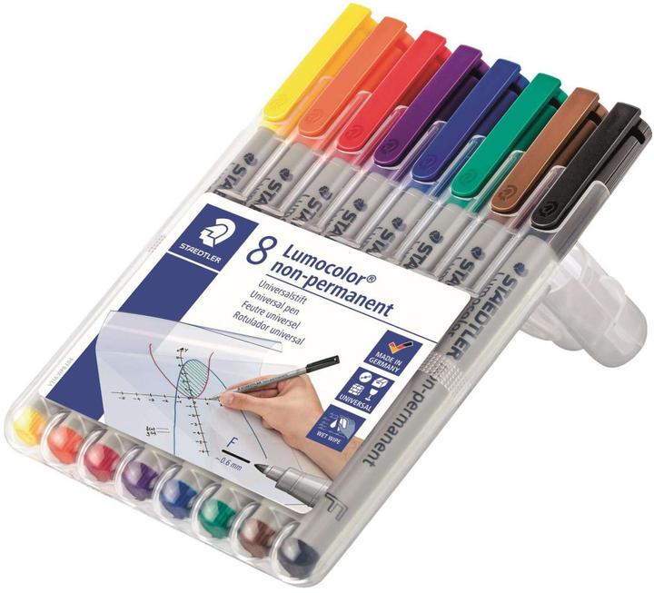 Actual product image Staedtler Lumocolor non-permanent (Multicoloured, 0.60 mm, 8 x)