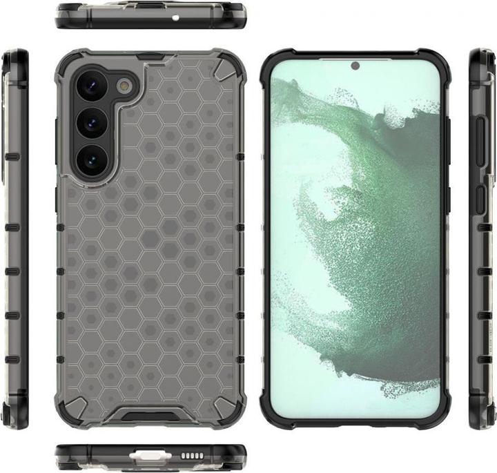 Actual product image Hurtel Honeycomb case for Samsung Galaxy S23+ armored hybrid cover blue (Samsung Galaxy S23+)