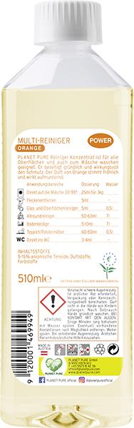 Actual product image Planet Pure Power Cleaner Concentrate Fresh Orange