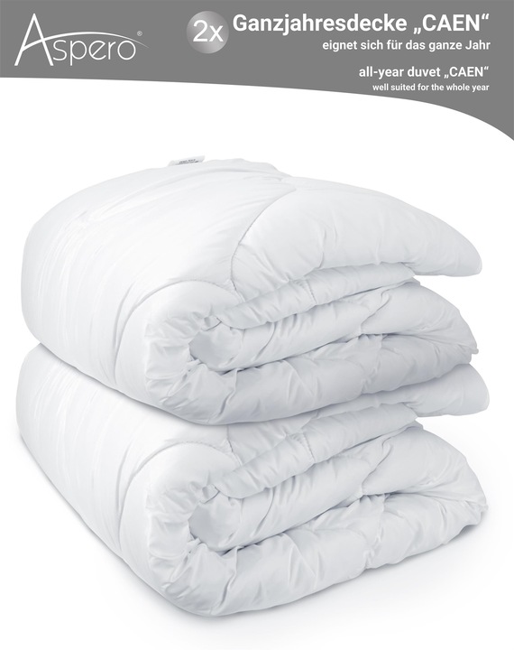 Produktbild Aspero 2 x Ganzjahresdecke CAEN - 9179 (3000 g, 200 x 200 cm)