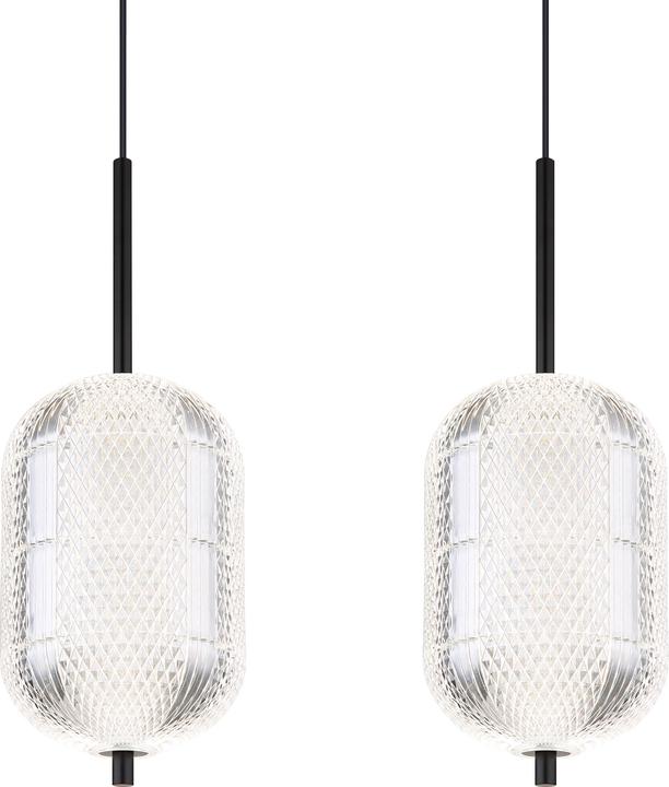 Image du produit Globo Lampe à Suspendre Métal Noir Mat, 1xled (6790 lm)