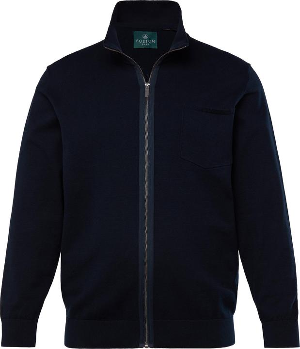 Actual product image Boston Park Strickjacke FLEXLASTIC®, Stehkragen, Zipper, bis 80/82 (80)