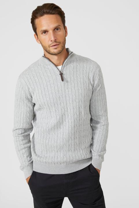 Produktbild Universal Textiles Pullover mit halbem Reissverschluss (XL)