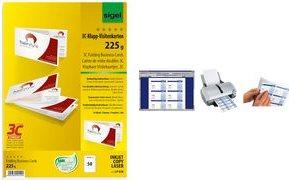 Productafbeelding Sigel Visitekaartjes vouwen 3C (A4)