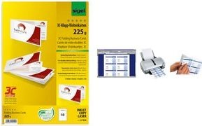 Produktbild Sigel Klapp-Visitenkarten 3C (A4)