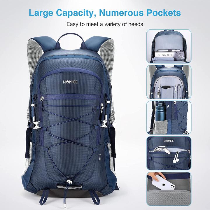 Actual product image Homiee Hiking Backpack (45L, Blue) (45 l)