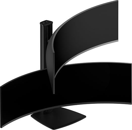 Immagine prodotto Multibrackets Supporto per monitor Dual 32-50", nero, verticale (Tavolo, 50", 24 kg)