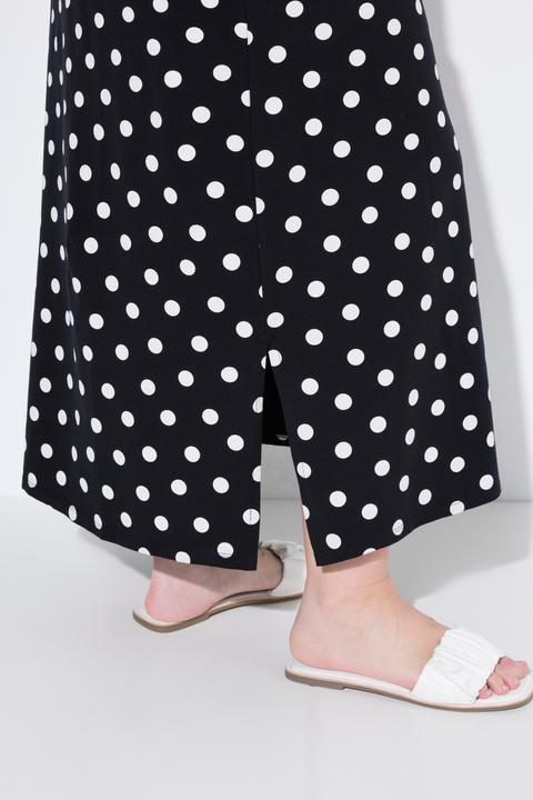 Produktbild Ulla Popken Bellieva Jersey-Maxirock, Muster, Stretchbund (46, 48)