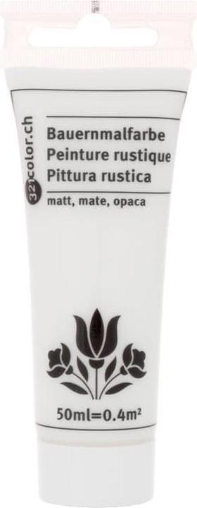 Actual product image 321Color Farmer paint matte 50ml (White, 50 ml)