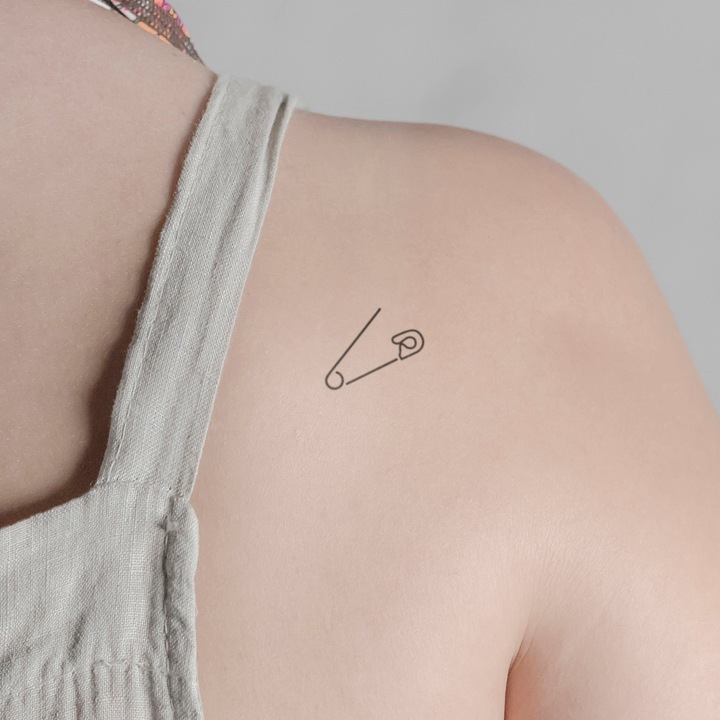 Immagine prodotto minink Tatuaggio temporaneo - Spilla da balia aperta
