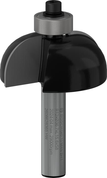 Actual product image Bosch Professional Zubehör Chamfer cutter, 8 mm, R1 12 mm, D 36.7 mm, L 16 mm, G 58 mm