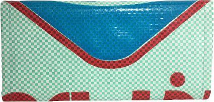 Immagine prodotto Bekos Upcycling - Borsetta da donna realizzata con sacchetti di cibo per pesci riciclati, verde chiaro