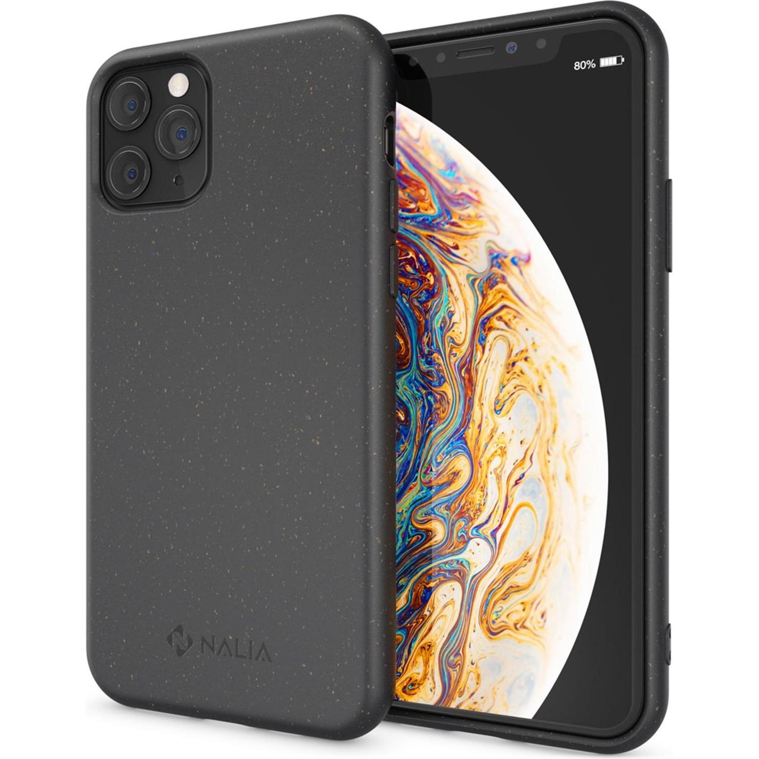 Nalia Bio Hülle (Apple iPhone 11 Pro Max), Smartphone Hülle, Schwarz
