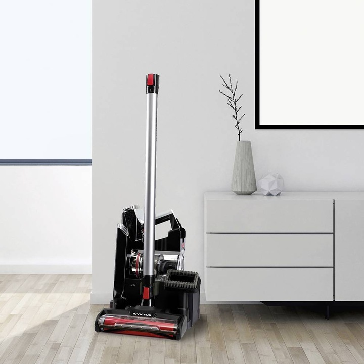 Produktbild Genius X9 kabelloser Staubsauger, Deluxe-Set 23-tlg., schwarz-rot
