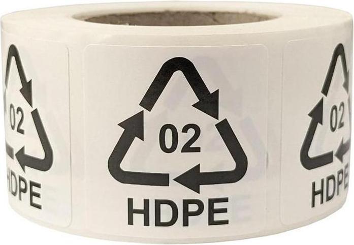 Actual product image Transpak Labels for Italy dimensions 35x35mm adhesive film white self-adhesive imprint 02 HDPE