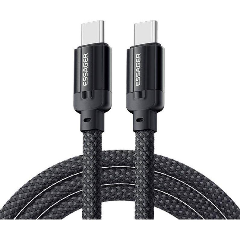 Essager USB-C to USB-C cable,, EXCTT1-YS01-P, 100W, 1m (black) (1 m, USB 2.0), USB Kabel